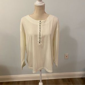 Stefano international Cream T-shirt size 14 16